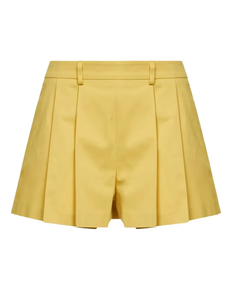 Blanca pleated-motif shorts - Gelb Gelb