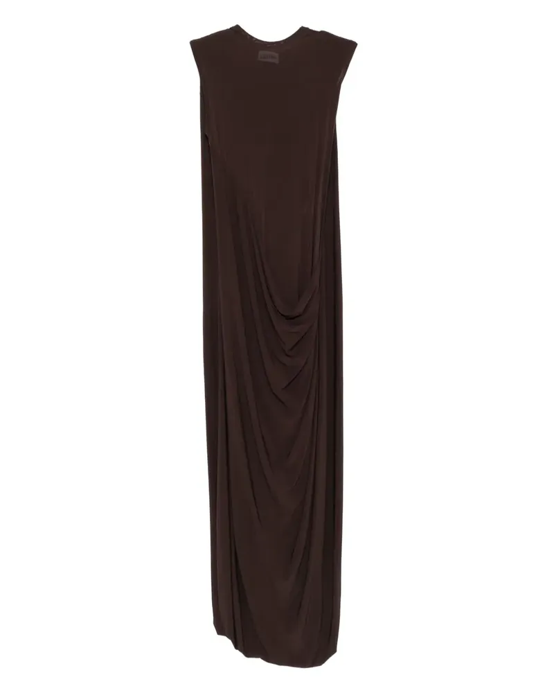 Jean Paul Gaultier Drapiertes Maxikleid - Braun Braun