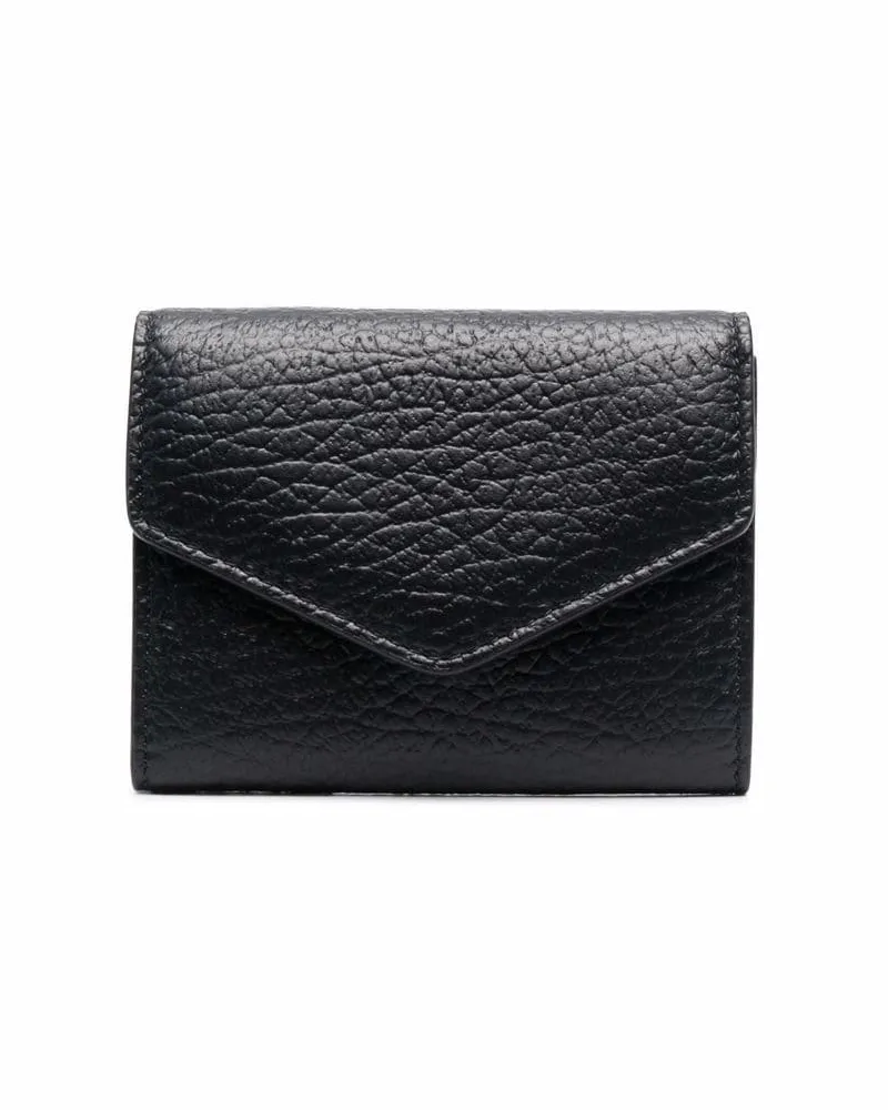 Maison Margiela Accordion Portemonnaie aus Leder - Schwarz Schwarz