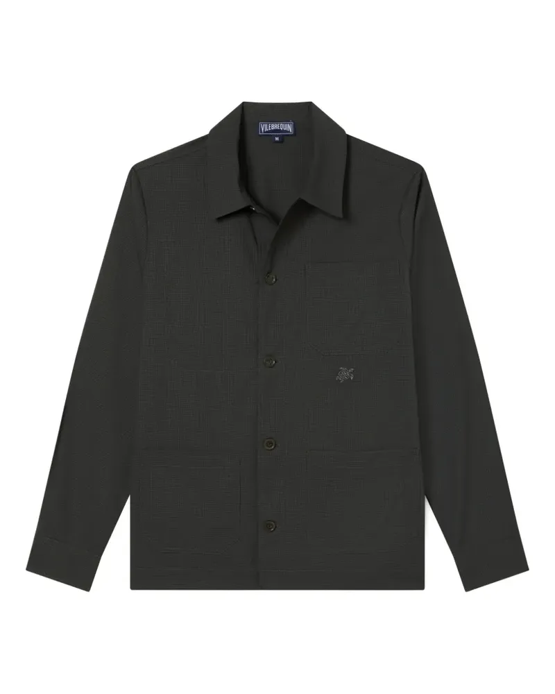 Vilebrequin Micro Carreaux Hemdjacke - Grün Grün