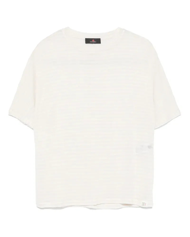 Peuterey Gestreiftes T-Shirt - Nude Nude