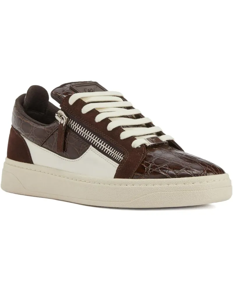 Giuseppe Zanotti GZ94 Sneakers mit Einsätzen - Braun Braun