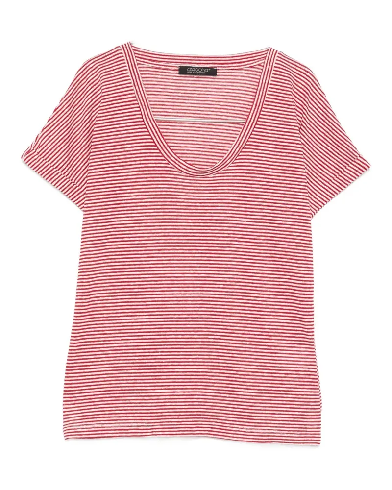 ARAGONA striped T-shirt - Rot Rot