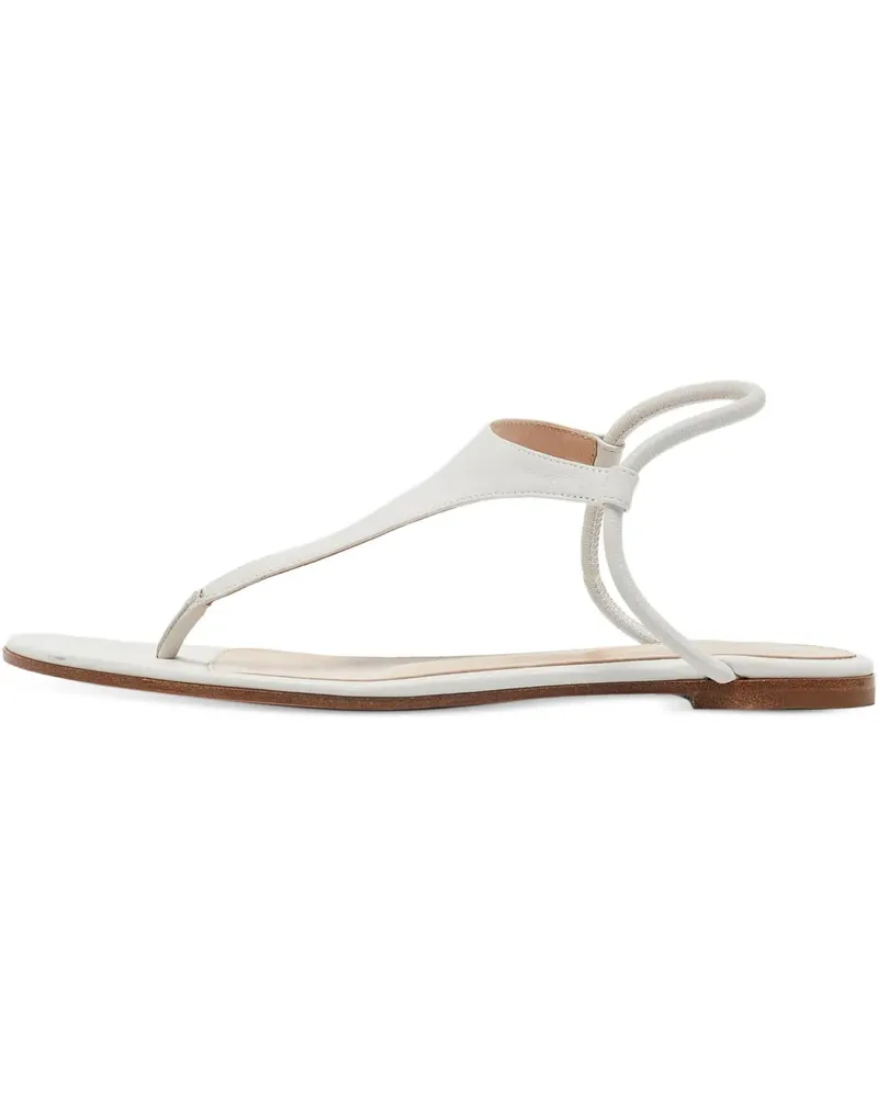 Gianvito Rossi Pre-owned Sandalen mit T-Riemen - Weiß Weiß
