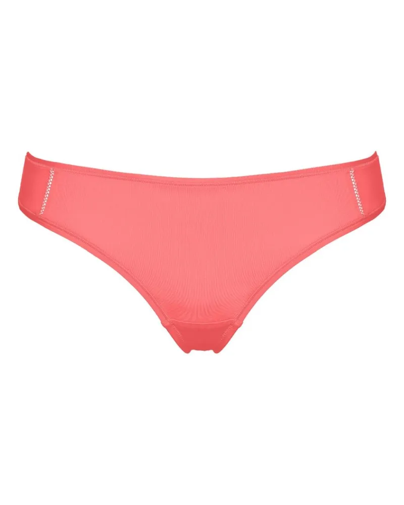 Eres Mika Soyeuse Tanga mit Mesh-Besatz - Rosa Rosa