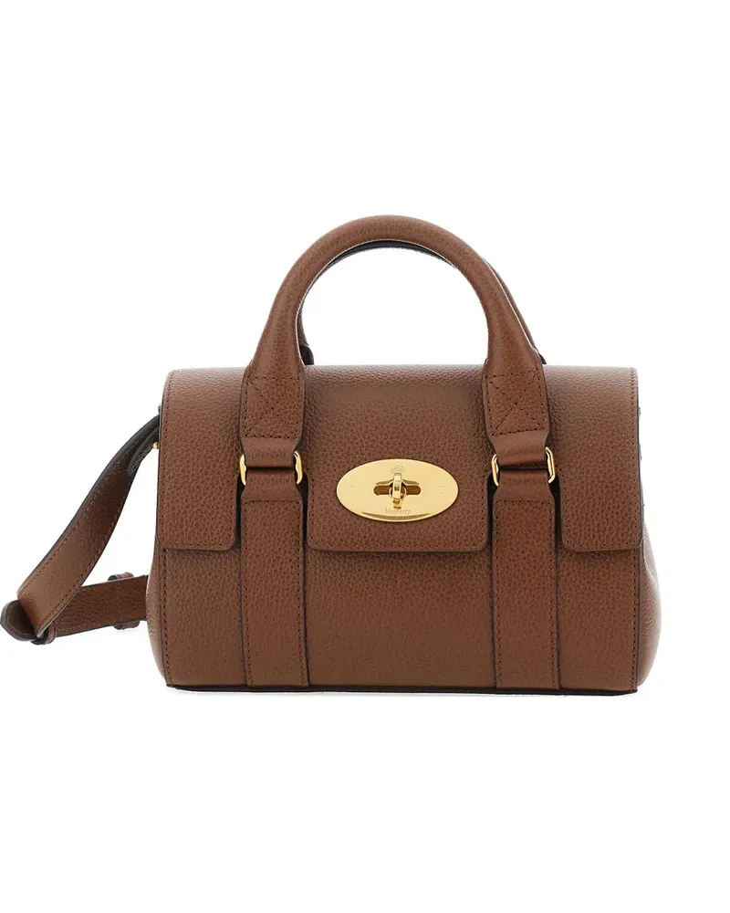 Mulberry mini Bayswater leather tote bag - Braun Braun