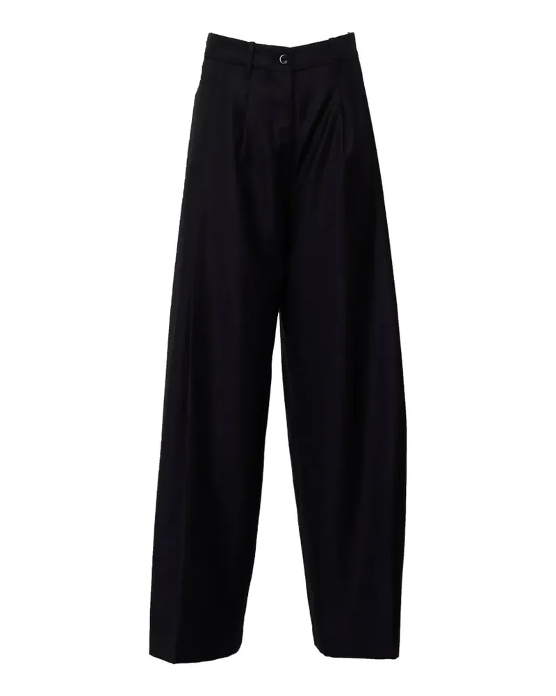 nine:inthe:morning Petra Hose mit Faltendetail - Schwarz Schwarz