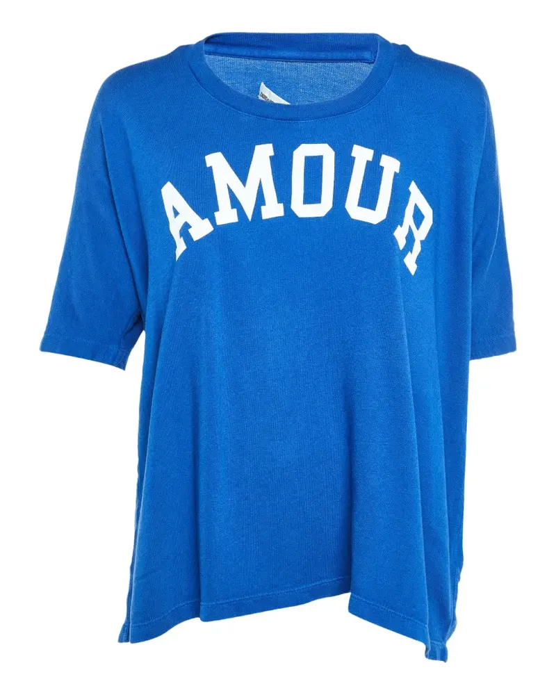 Zadig & Voltaire T-Shirt mit Amour-Print - Blau Blau