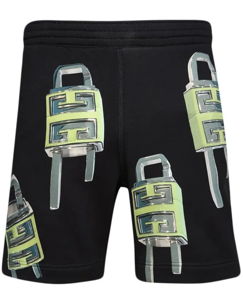 Givenchy Bermudas mit 4G Padlock-Print - Schwarz Schwarz