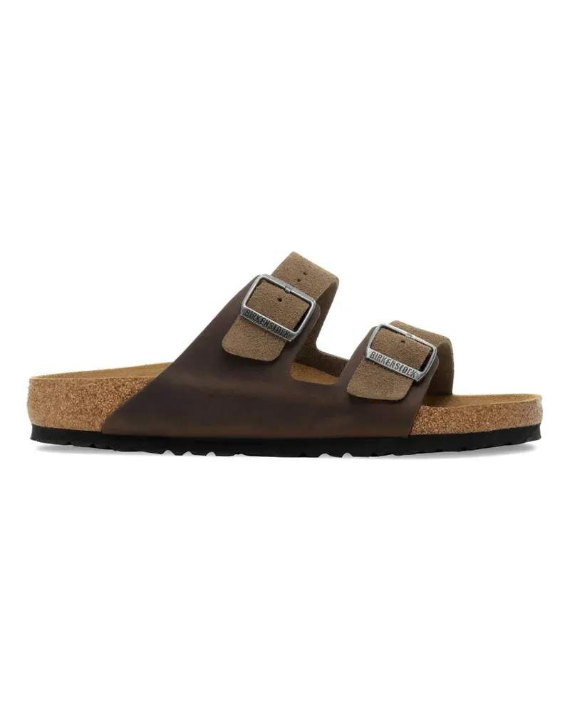 Birkenstock Arizona buckle-fastening slides - Braun Braun