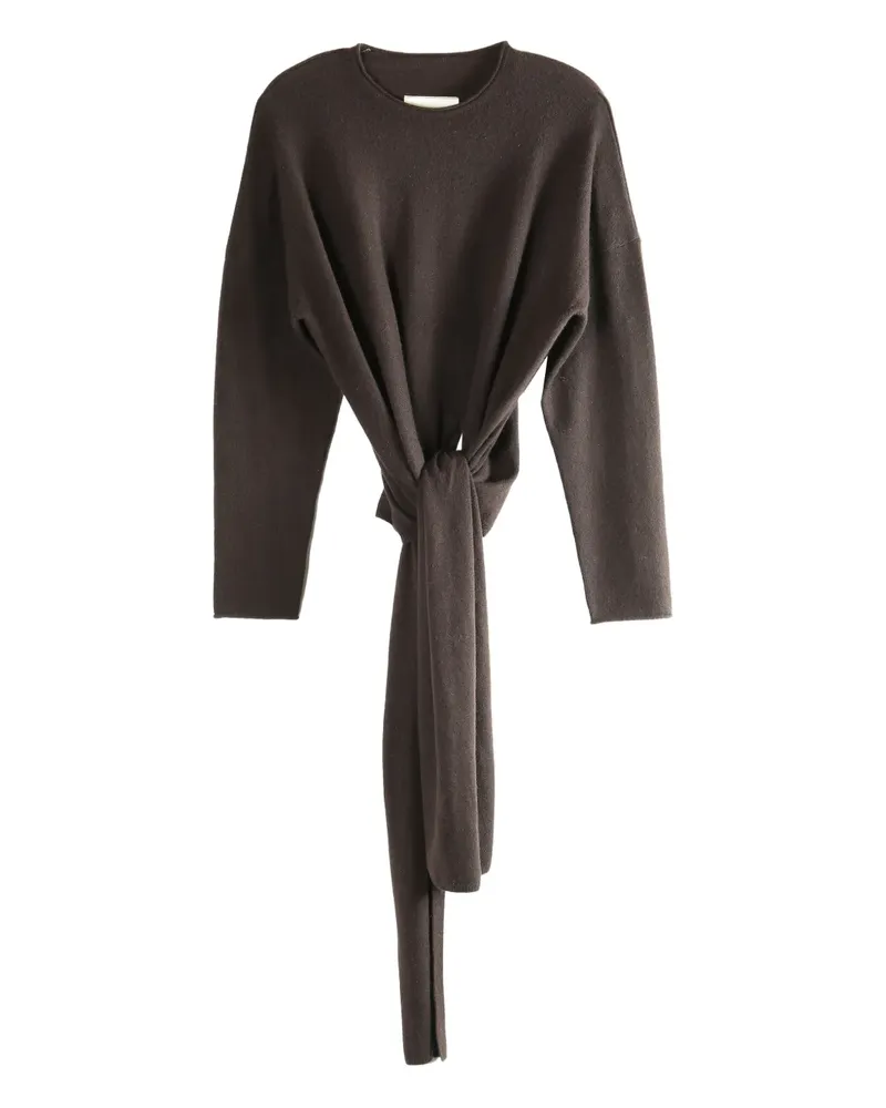 Uma Wang x 1436 tie-detail sweater - Braun Braun