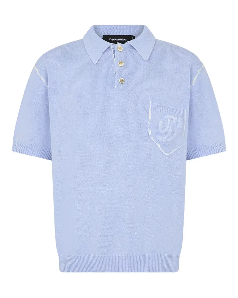 Dsquared2 Poloshirt mit Logo-Stickerei - Blau Blau