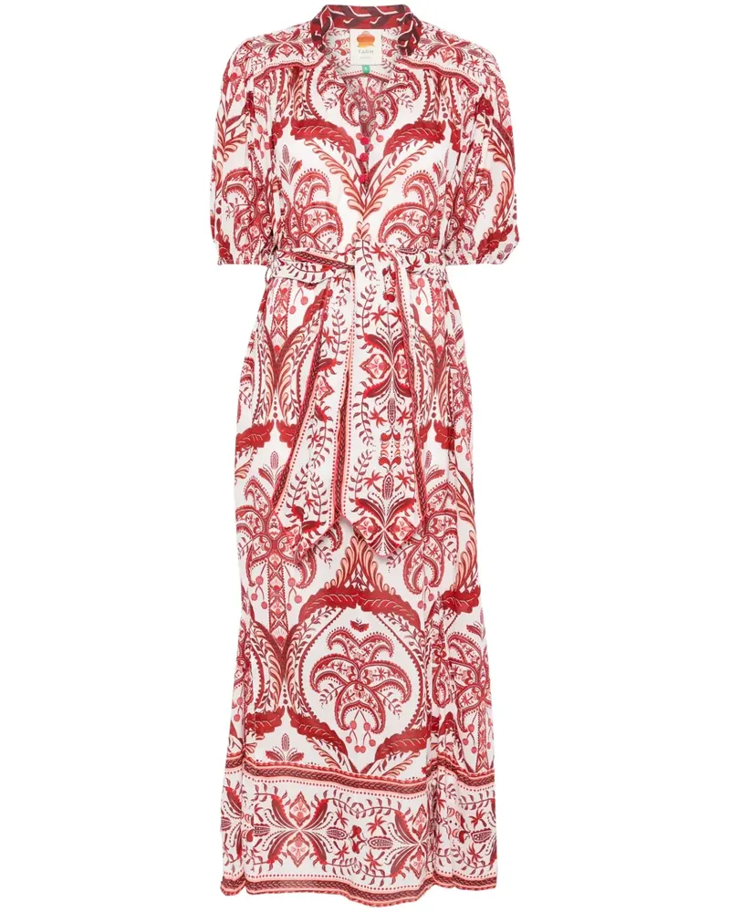 FARM Rio Tropical Cameo Maxikleid - Weiß Weiß