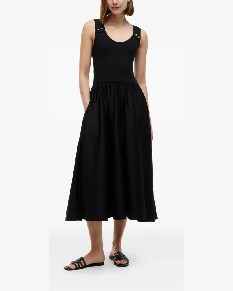 Tommy Hilfiger ribbed-knit midi dress - Schwarz Schwarz