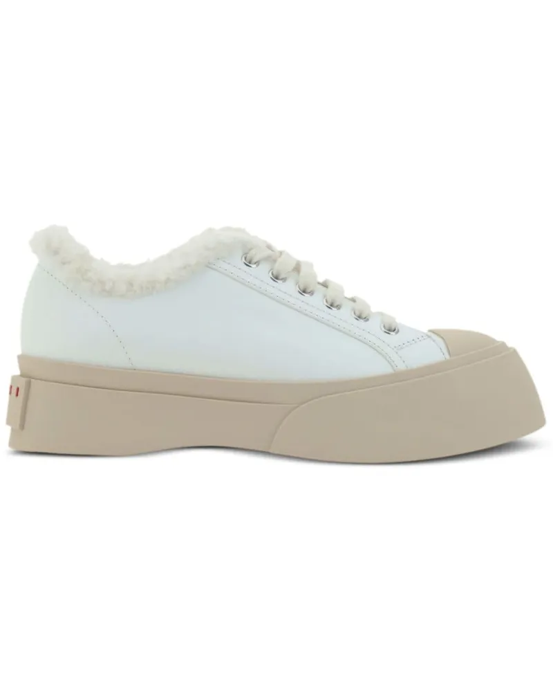 Marni Pablo Sneakers mit Shearling-Detail - Weiß Weiß