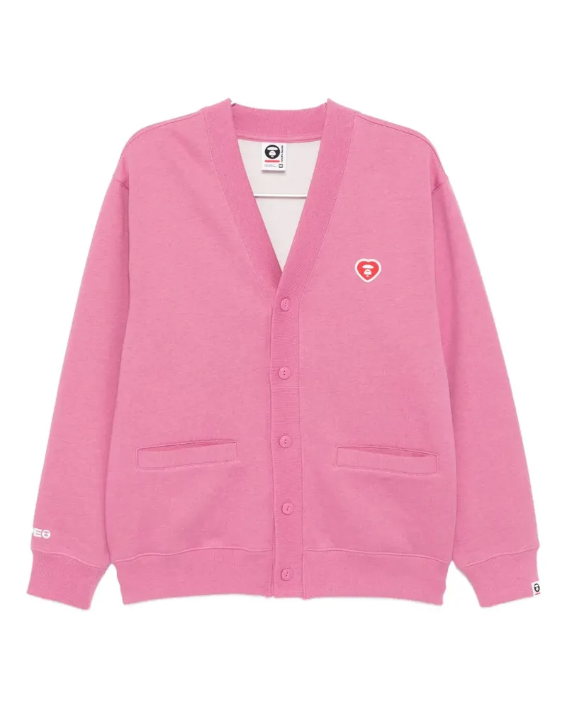 BAPE Geknöpfter Cardigan - Rosa Rosa
