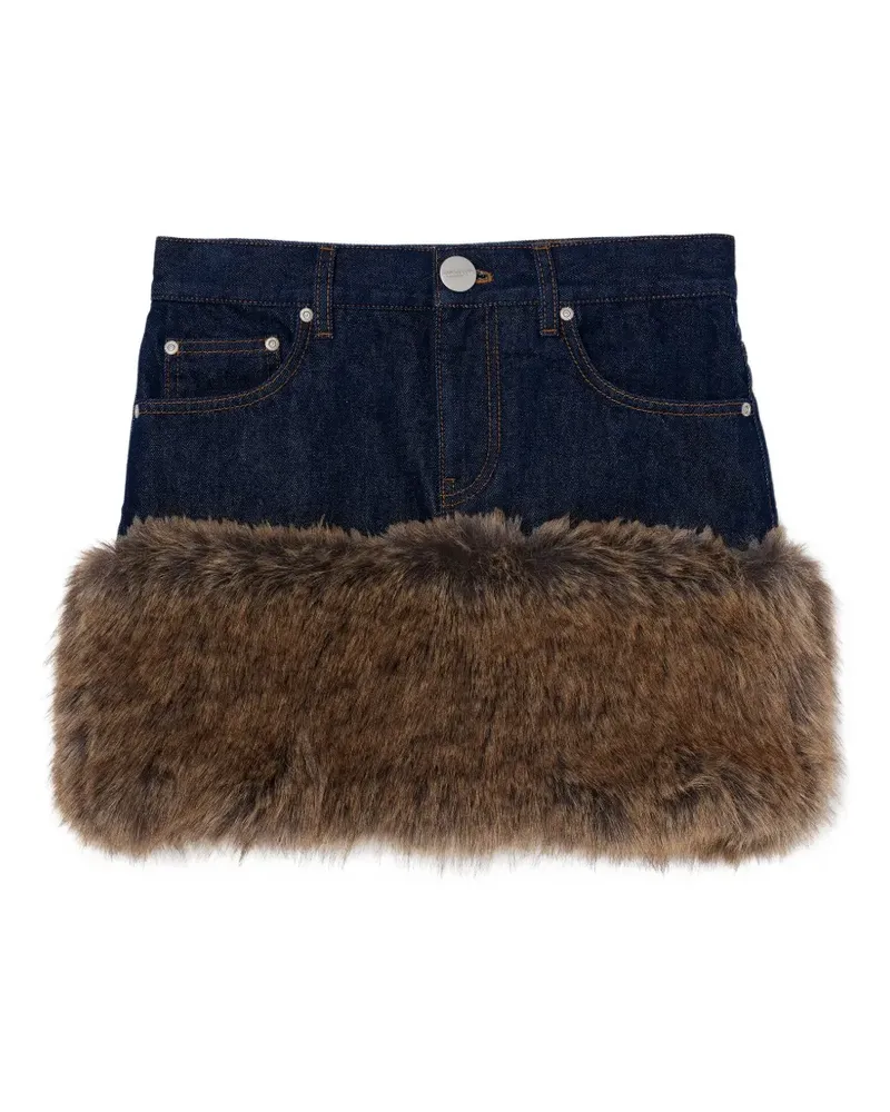 Marc Jacobs Minirock aus Faux Fur - Blau Blau