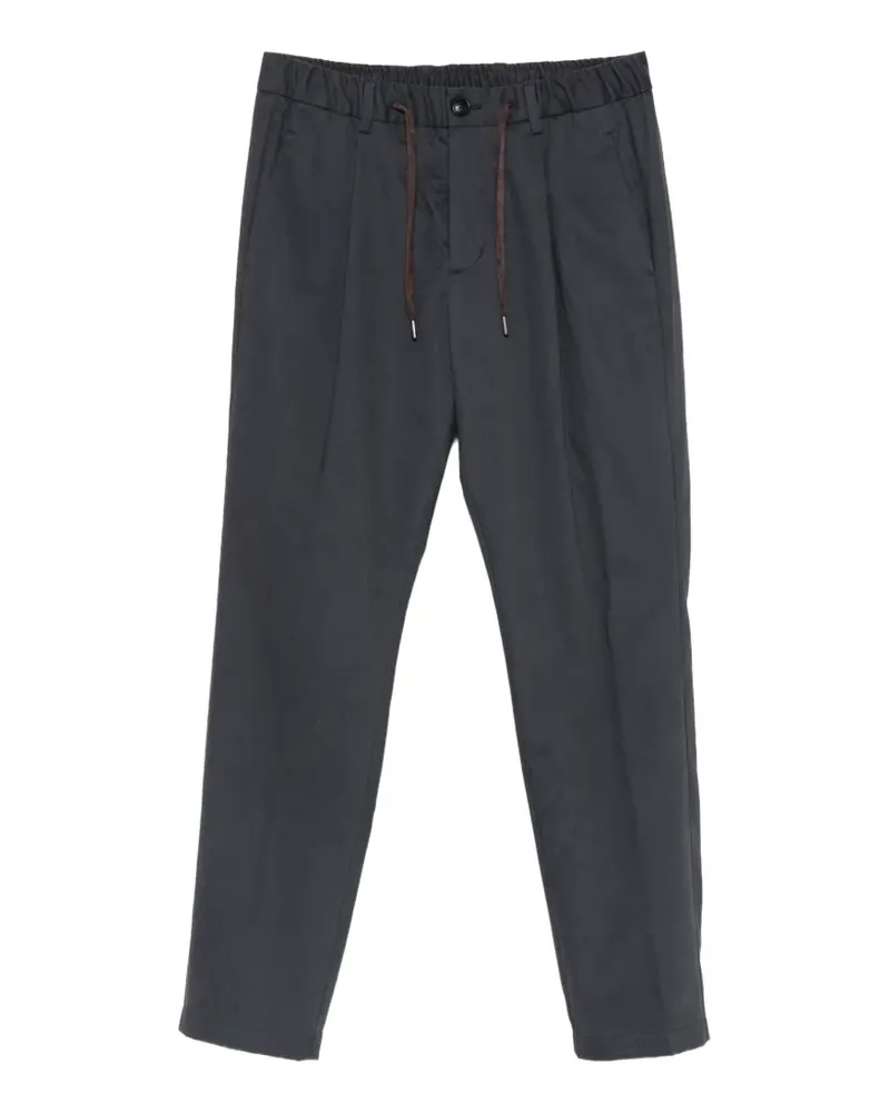 Herno drawstring-waist pleated trousers - Blau Blau