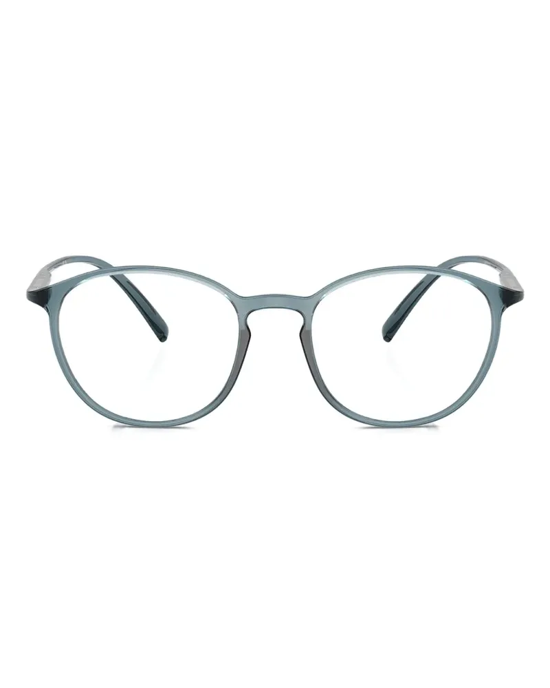 Giorgio Armani round frame glasses - Blau Blau