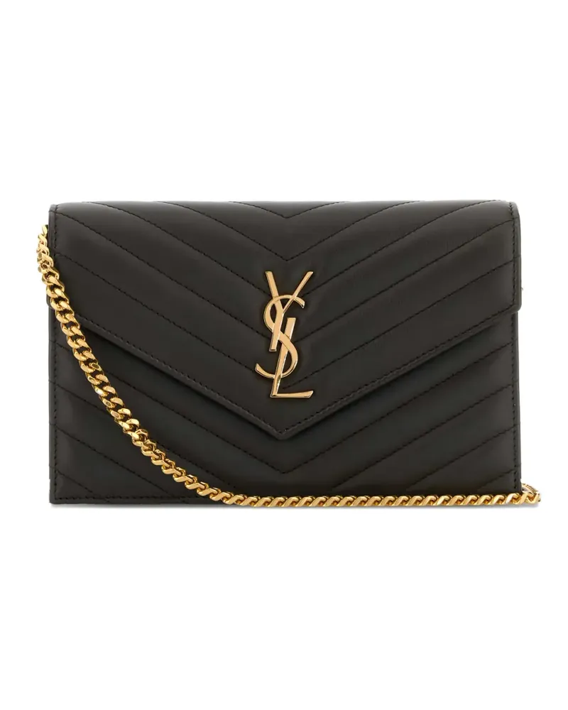 Saint Laurent Gesteppte Cassandre Mini-Tasche in Kuvertform - Braun Braun
