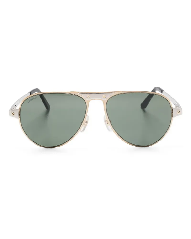 Cartier Santos de Cartier Sonnenbrille - Gold Gold