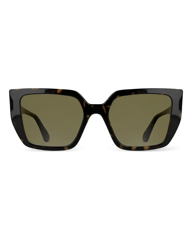 Karl Lagerfeld Sonnenbrille mit eckigem Gestell - Braun Braun