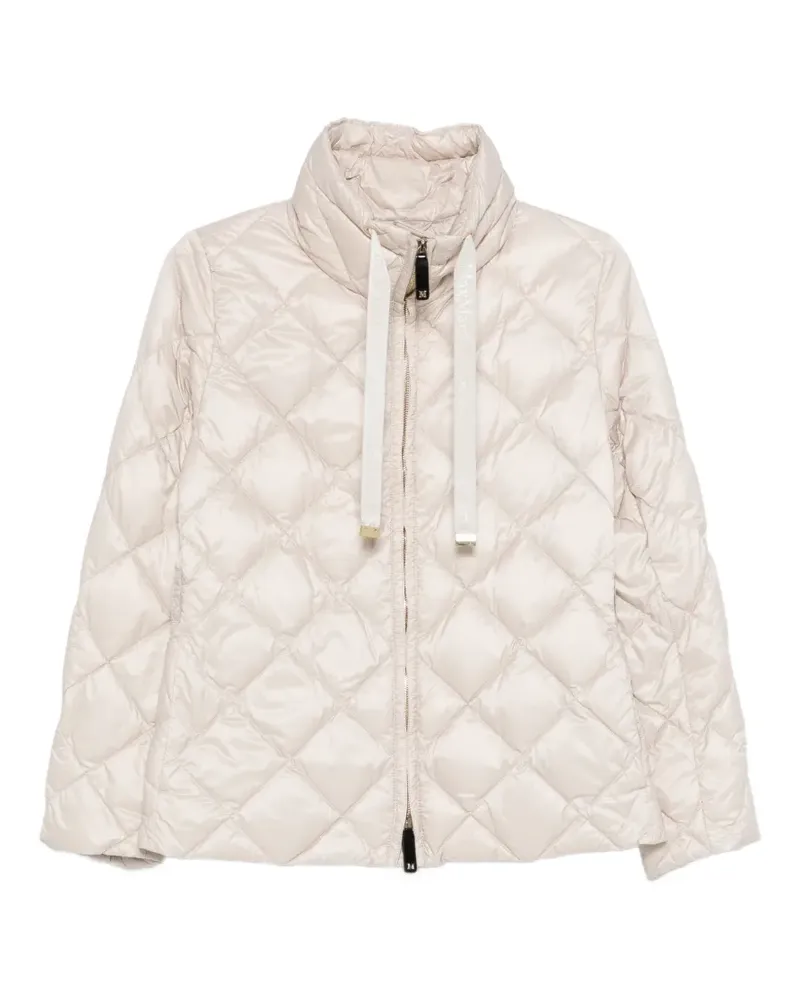 Max Mara Gesteppte Jacke - Weiß Weiß