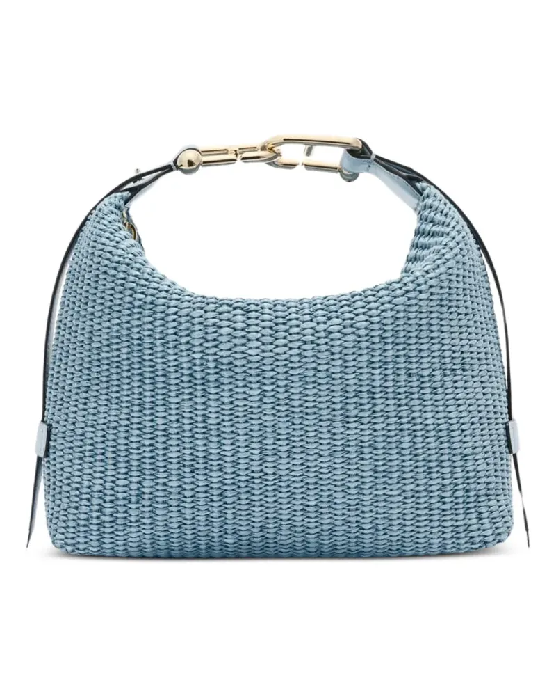 Furla Gewebte Tonie Schultertasche - Blau Blau