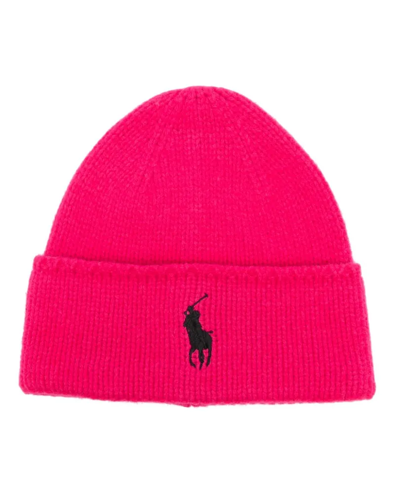 Ralph Lauren Beanie mit ikonischem Pony - Rosa Rosa