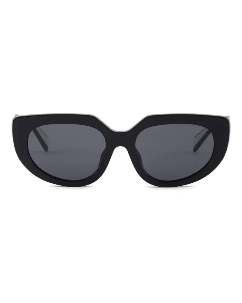 Prada Sonnenbrille mit -Logo - Schwarz Schwarz