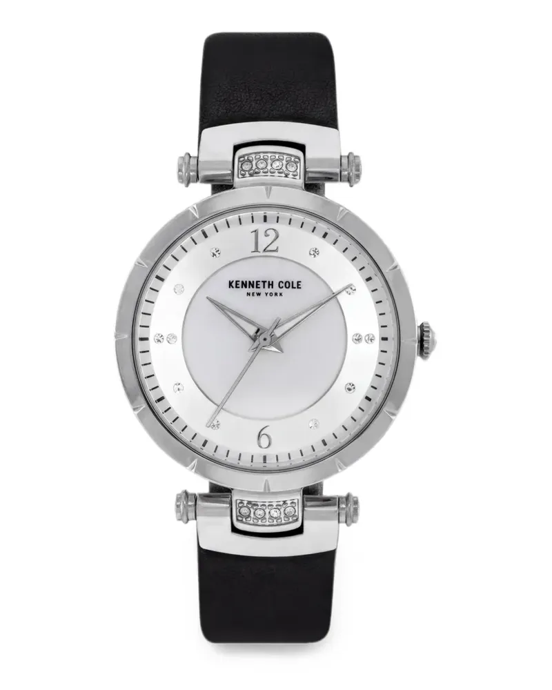 Kenneth Cole Classic Armbanduhr mit Kristallverzierung 34mm - Silber Silber