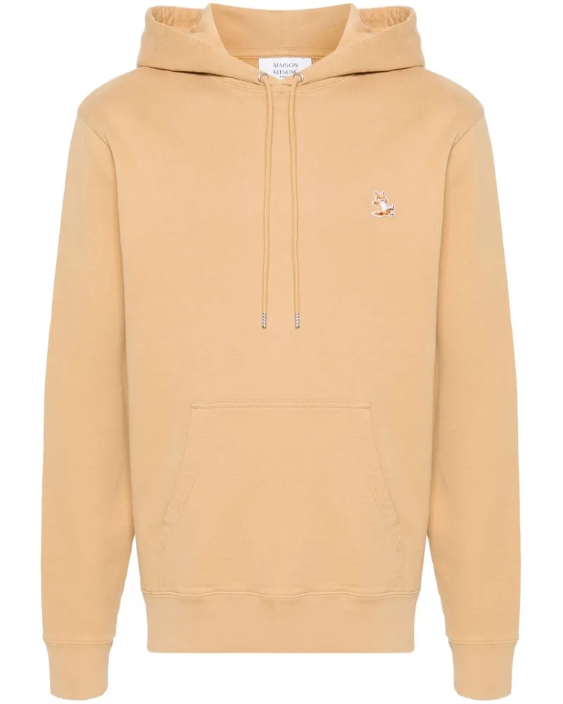Kitsuné Hoodie mit Chillax-Patch - Nude Nude
