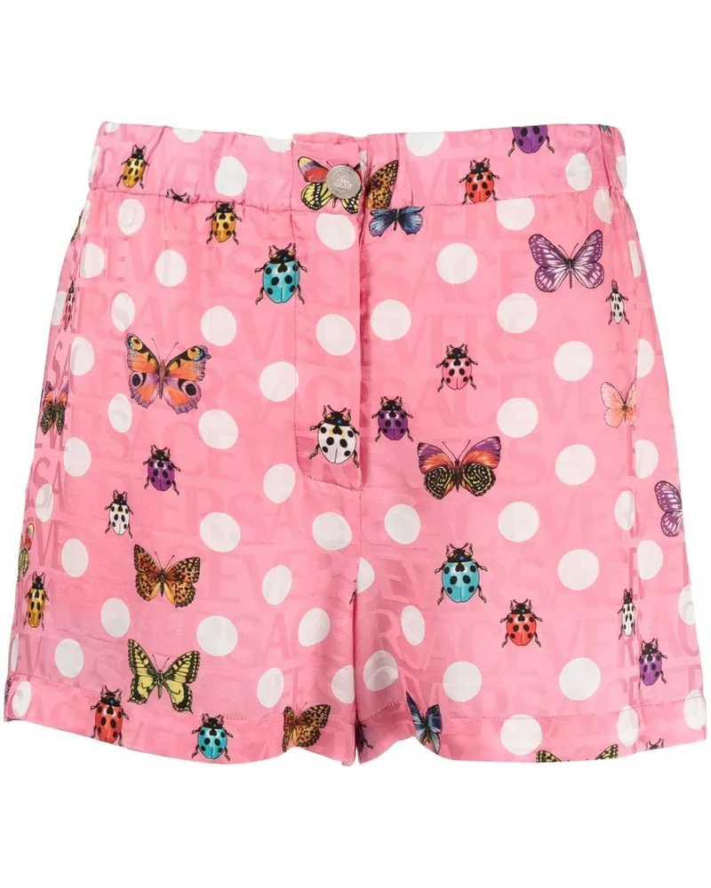 Versace Shorts mit Print - Rosa Rosa