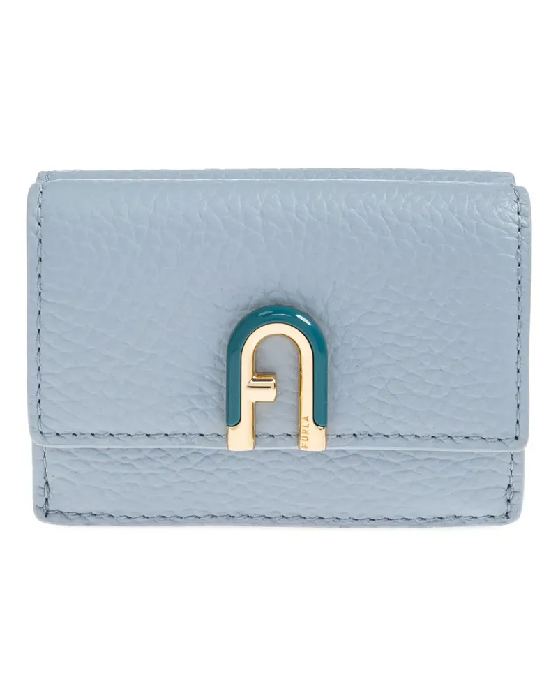 Furla logo-plaque leather wallet - Blau Blau