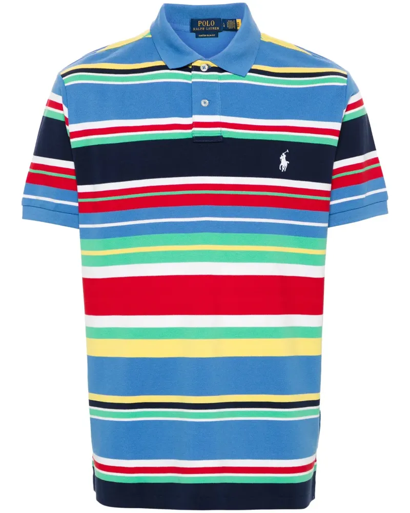 Ralph Lauren Poloshirt mit Polo Pony-Stickerei - Blau Blau