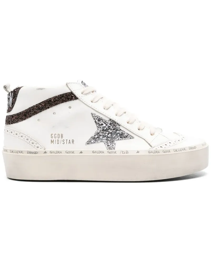 Golden Goose Midstar Sneakers aus Leder - Weiß Weiß
