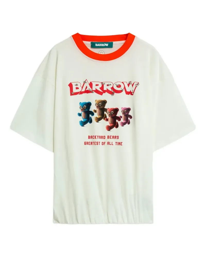 BARROW T-Shirt mit rundem Ausschnitt - Weiß Weiß