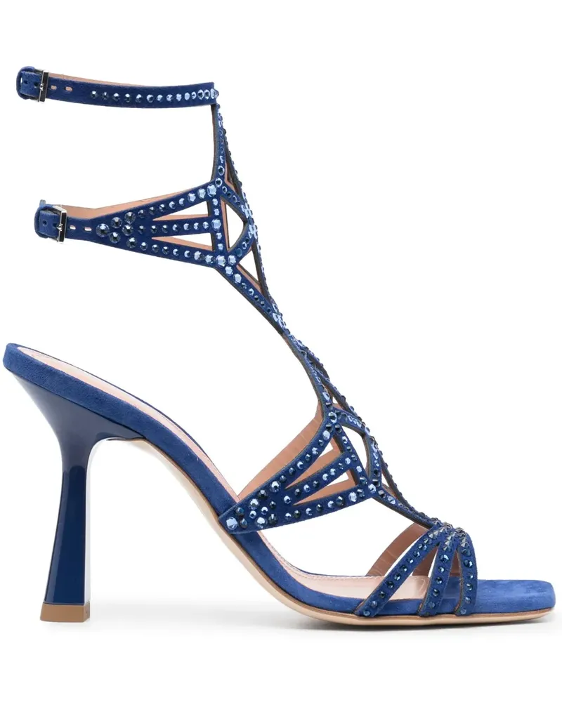 Alberta Ferretti Sandalen mit Schmucksteinen - Blau Blau