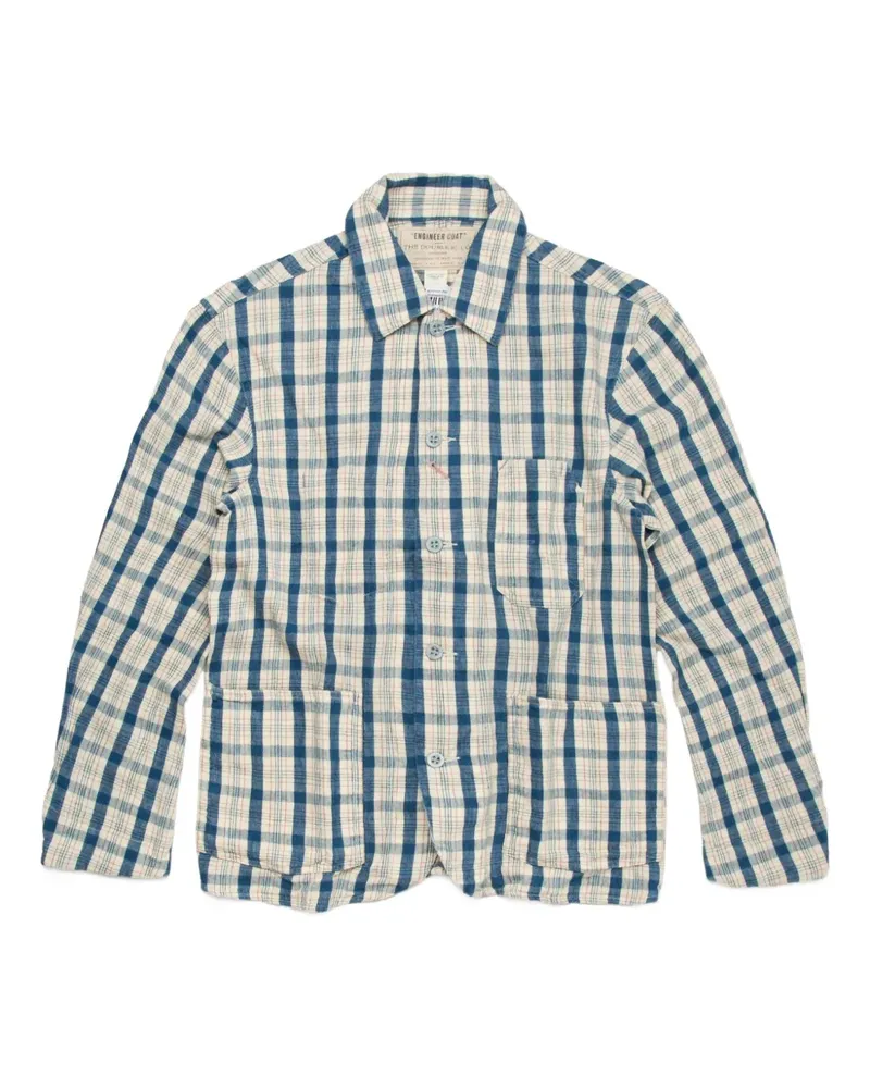 Ralph Lauren Karierte Hemdjacke - Blau Blau