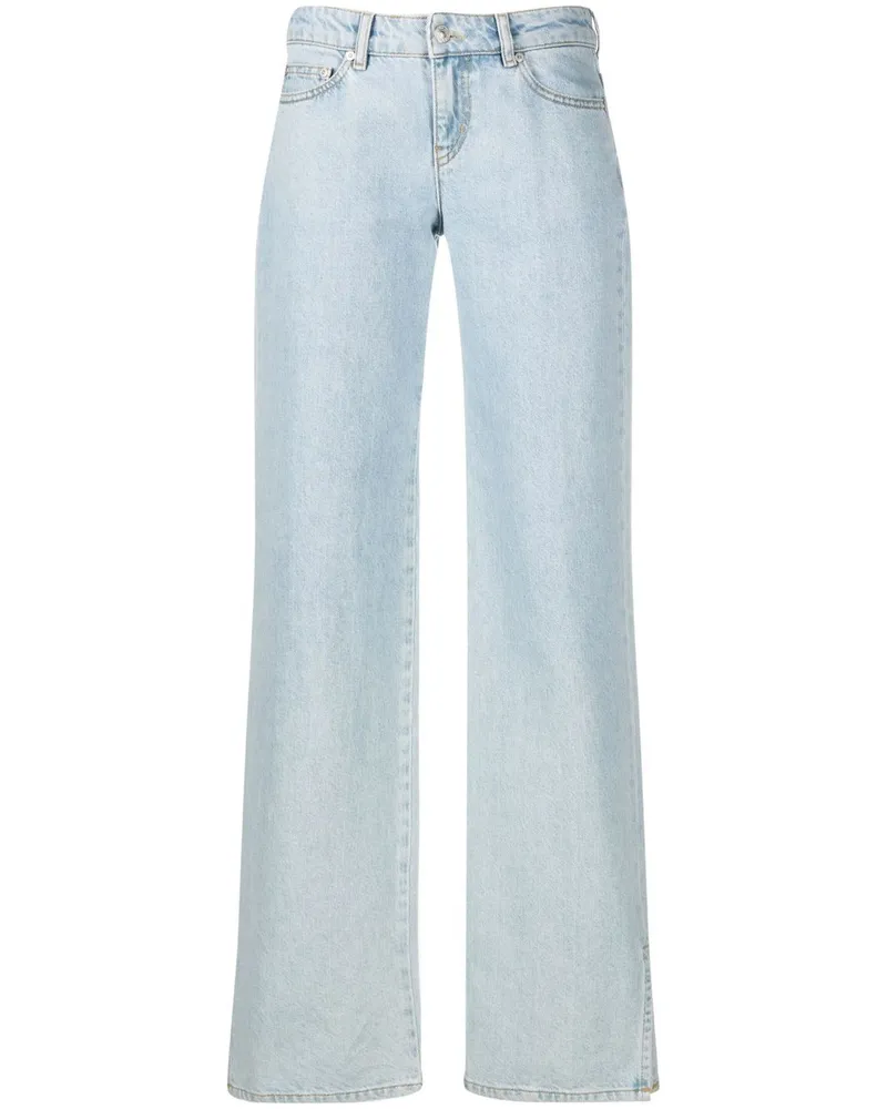 Chiara Ferragni Tief sitzende Wide-Leg-Jeans Blau