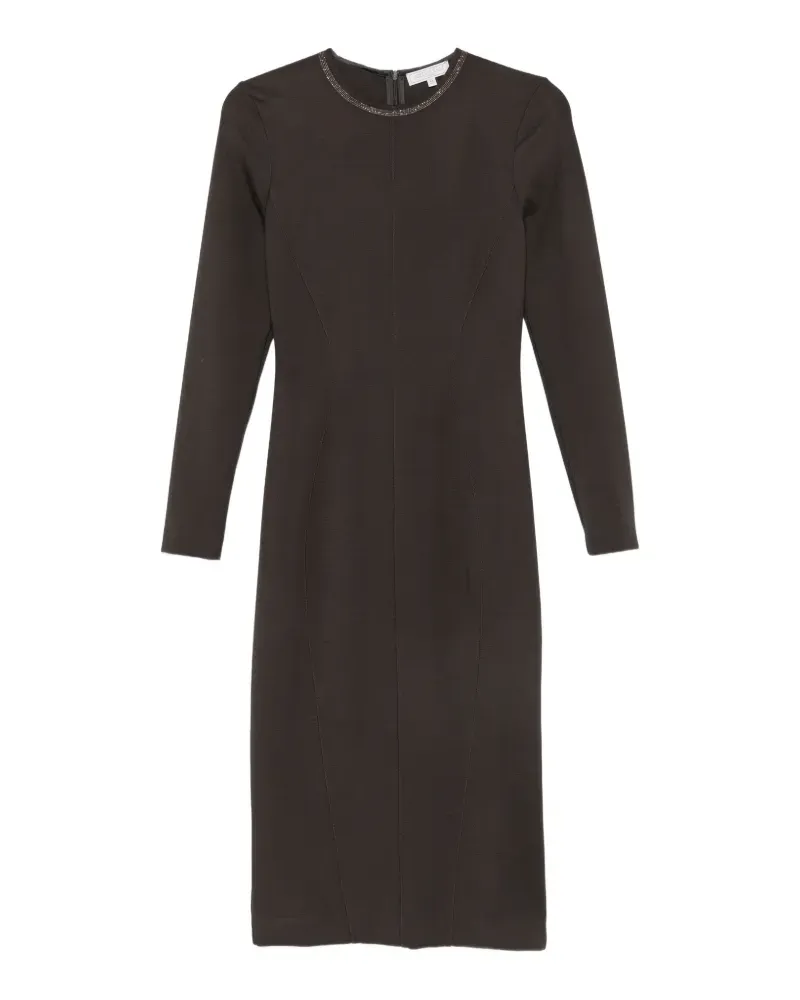 Antonelli Firenze crystal-embellished long-sleeve dress - Schwarz Schwarz