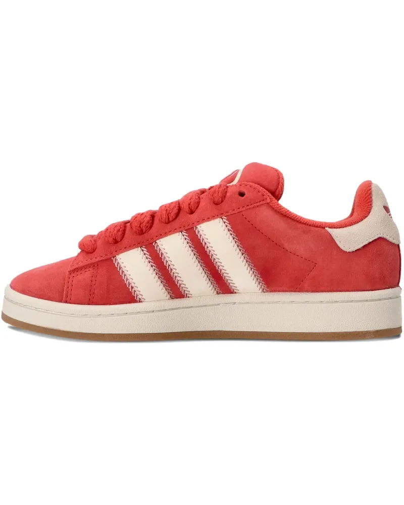adidas Sneakers aus Wildleder mit Streifen - Rot Rot