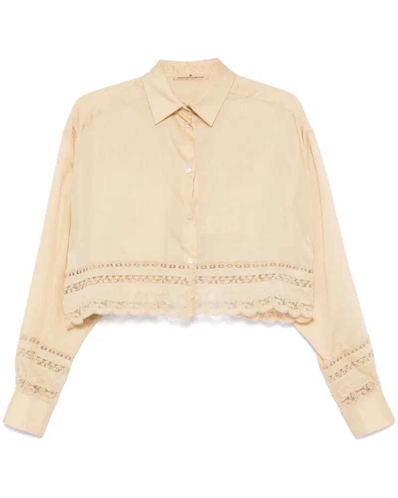 Ermanno Scervino Rock mit Blumenstickerei - Nude Nude