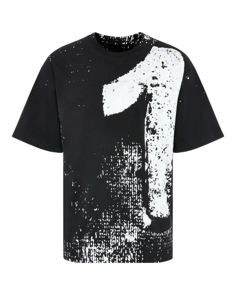 Maison Margiela Numbers T-Shirt mit grafischem Print - Schwarz Schwarz