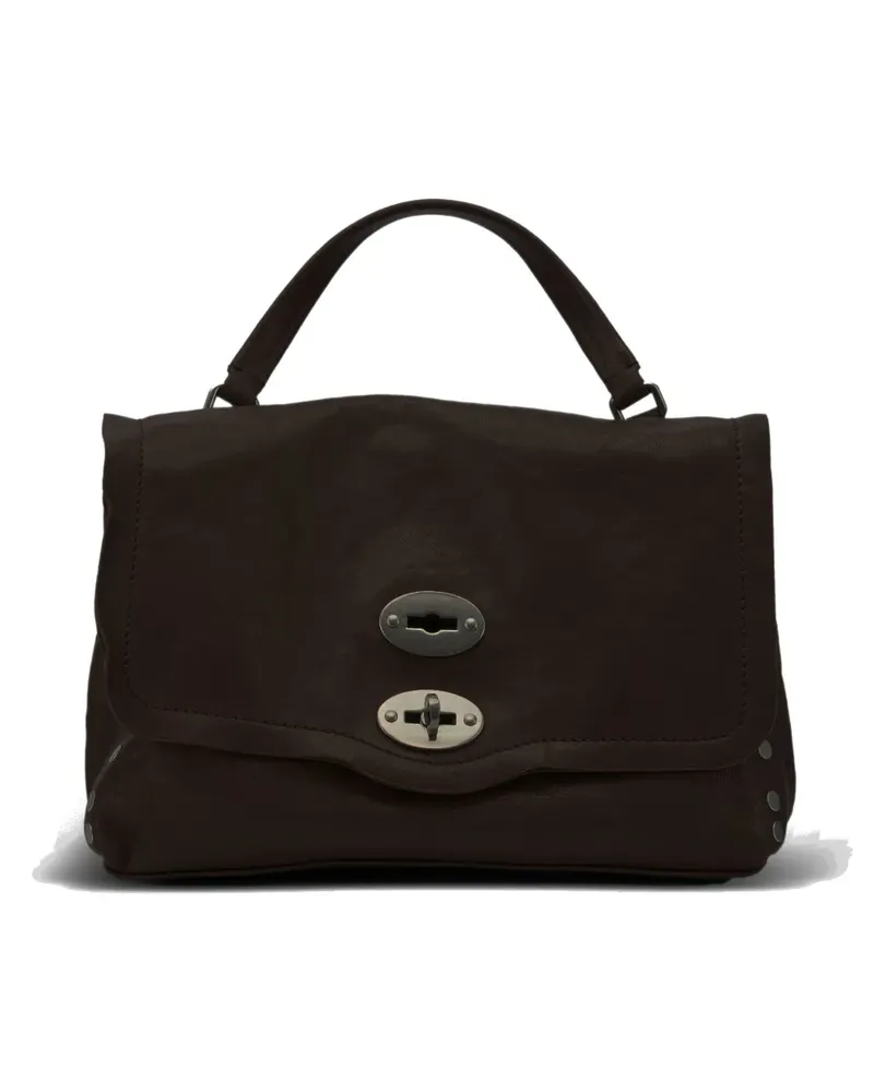 Zanellato Lock-Tote Bag mit Nietendetail - Braun Braun