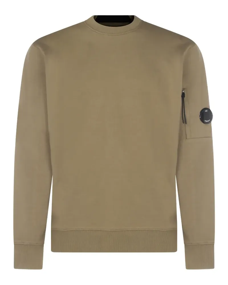 C.P. Company zip-pocket logo-patch sweatshirt - Grün Grün