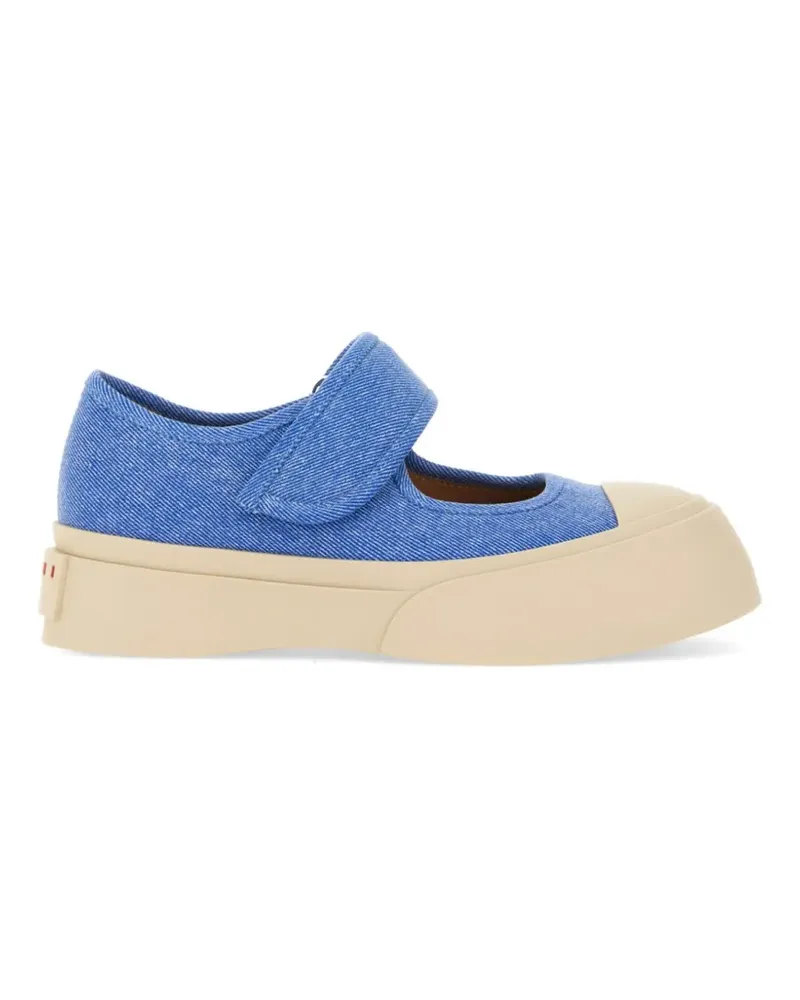 Marni denim touch-strap loafers - Blau Blau