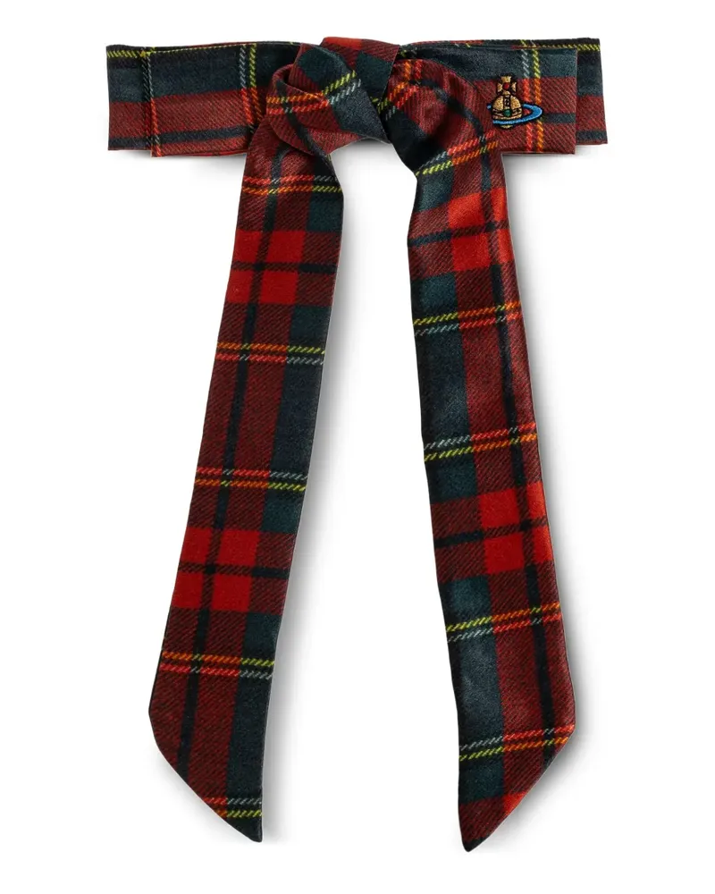 Vivienne Westwood Haarschmuck mit Schottenkaro - Rot Rot