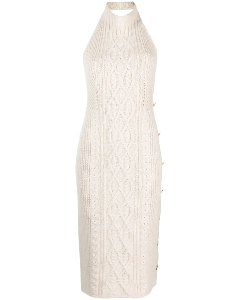 Palm Angels Strickkleid mit Rückenausschnitt - Nude Nude