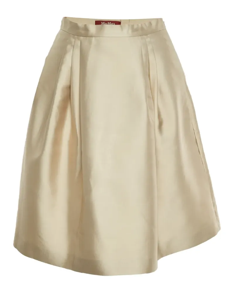 Max Mara Ausgestellter Minirock mit Falten - Nude Nude